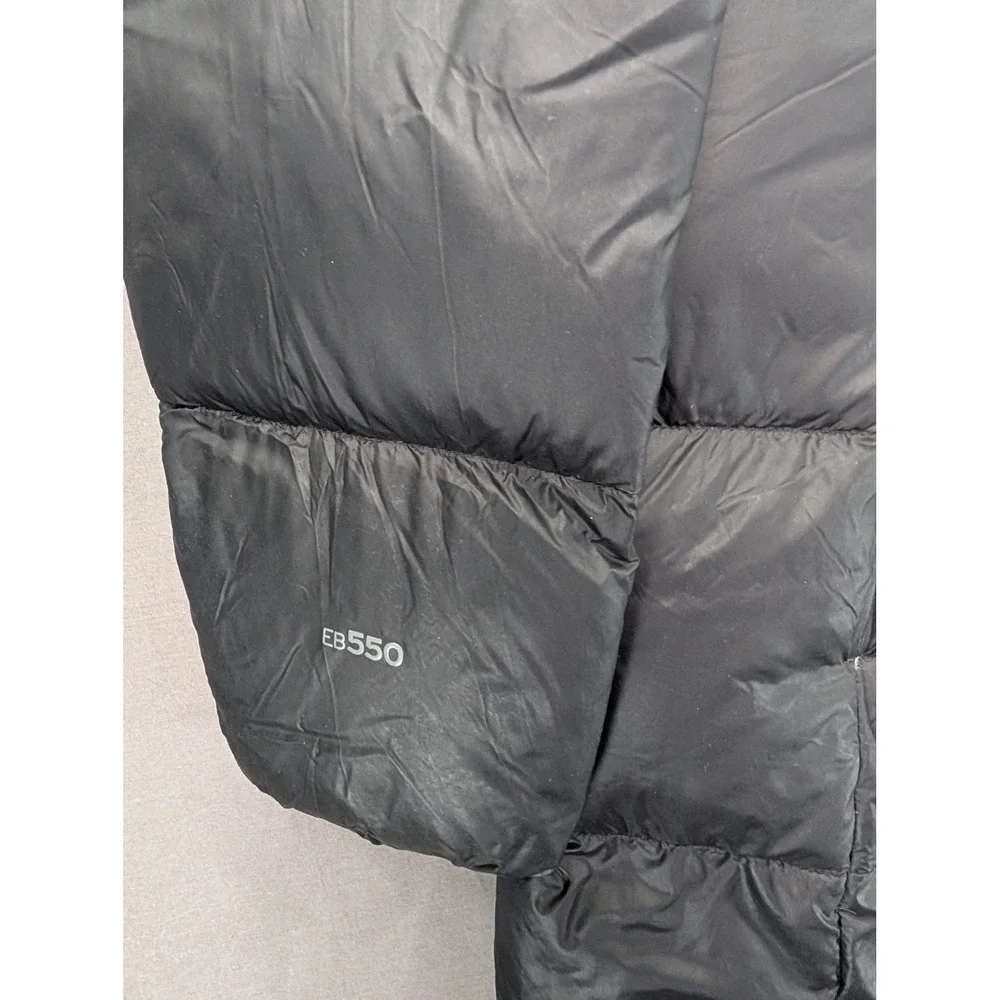Eddie Bauer Womens EB550 Gray Down Puffer Parka Jacket Size Large